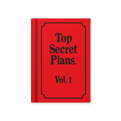 Top Secret Plans A7 Fabric Hardback Notebook