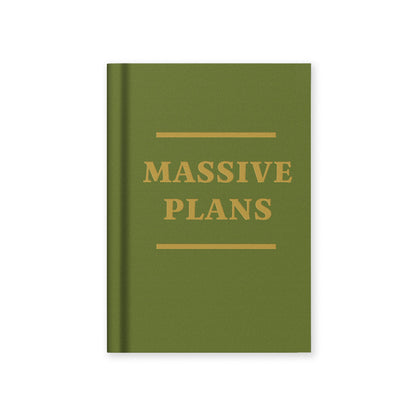 Massive Plans A7 Fabric Hardback Notebook