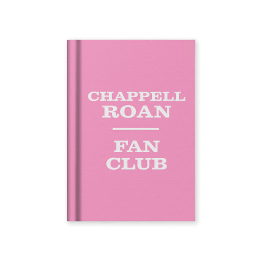 Chappell Roan Fan Club A7 Fabric Hardback Notebook