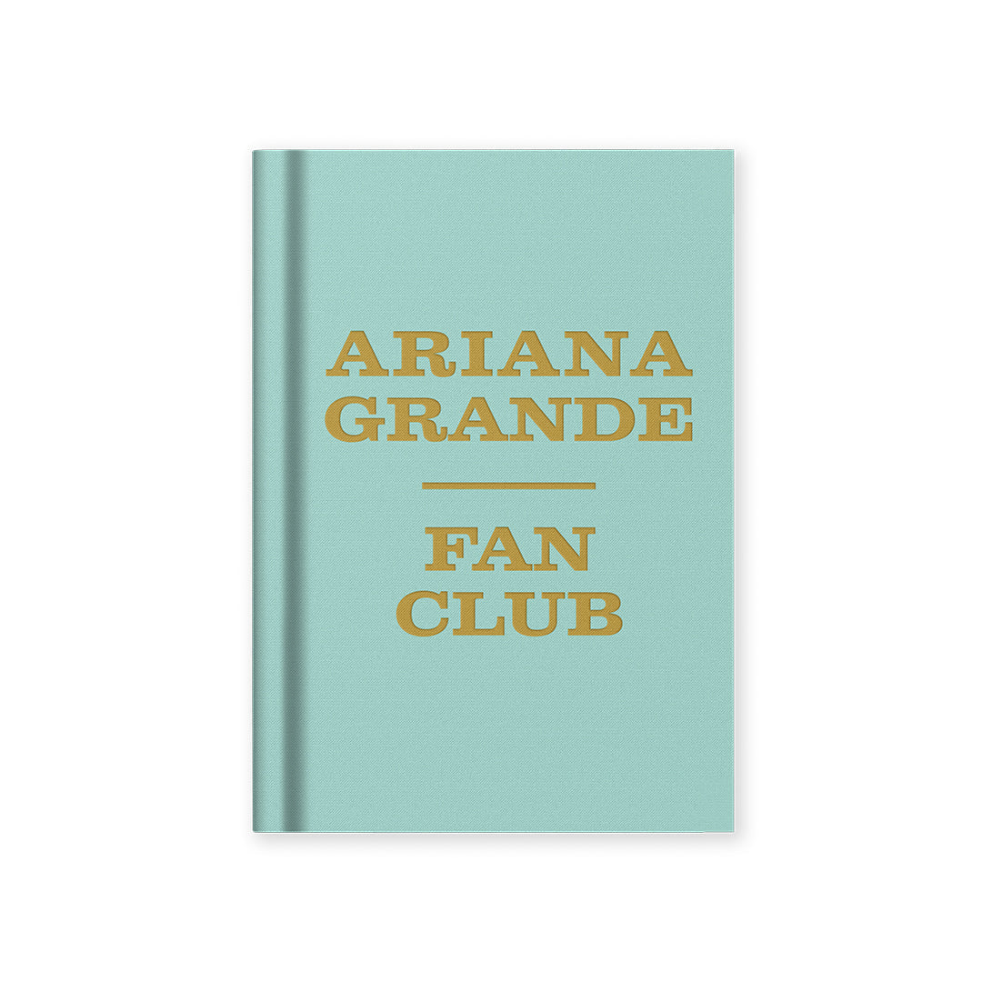 Ariana Grande Fan Club A7 Fabric Hardback Notebook