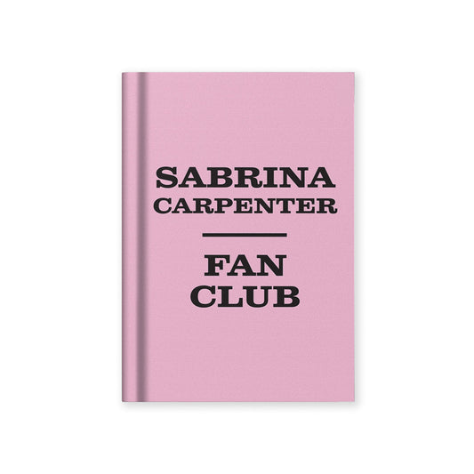 Sabrina Carpenter Fan Club A7 Fabric Hardback Notebook