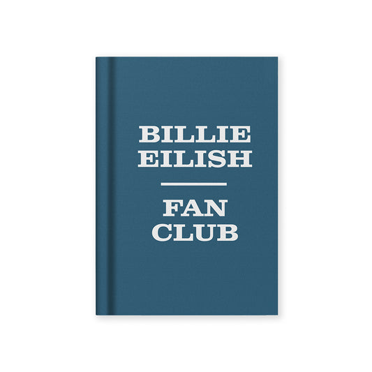 Billie Eilish Fan Club Fabric Hardback Notebook (A7)