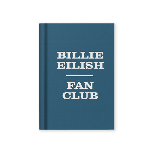 Billie Eilish Fan Club A7 Fabric Hardback Notebook