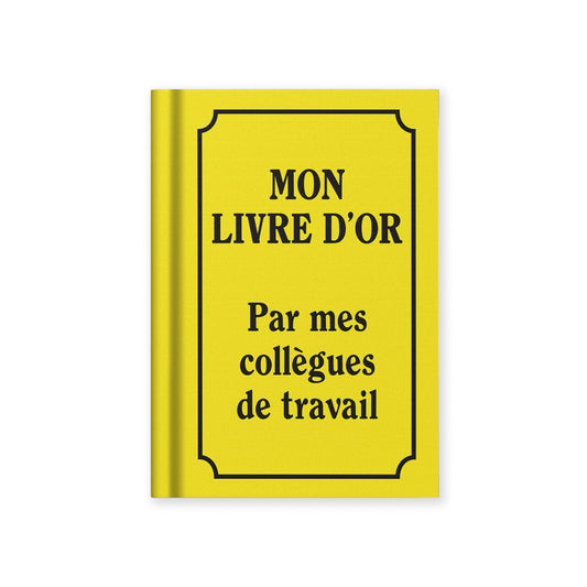 Mon Livre D'or French A7 Fabric Hardback Notebook
