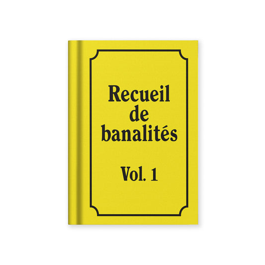 Recuiel de Banalites French A7 Fabric Hardback Notebook