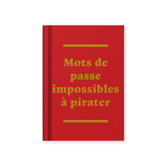 Mots de Passe French A7 Fabric Hardback Notebook