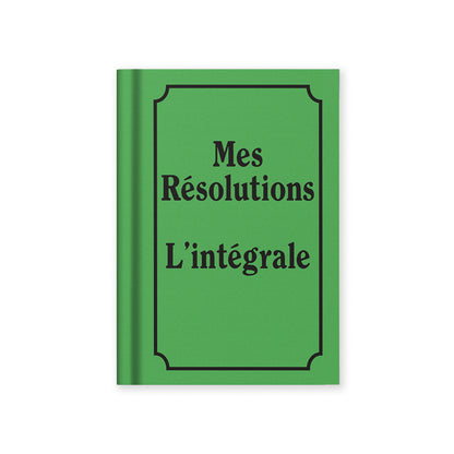 Mes Resolutions French A7 Fabric Hardback Notebook