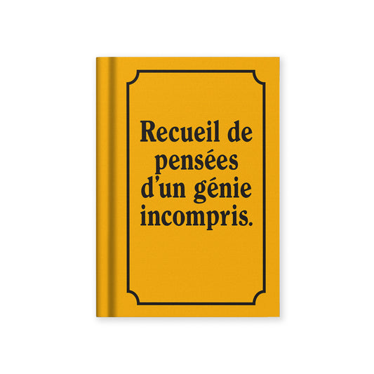 Recueil de Pensees French A7 Fabric Hardback Notebook