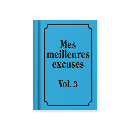 Mes Meilleures Excuses French A7 Fabric Hardback Notebook