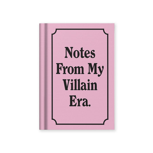 Notes from my Villain Era A7 Fabric Hardback Notebook