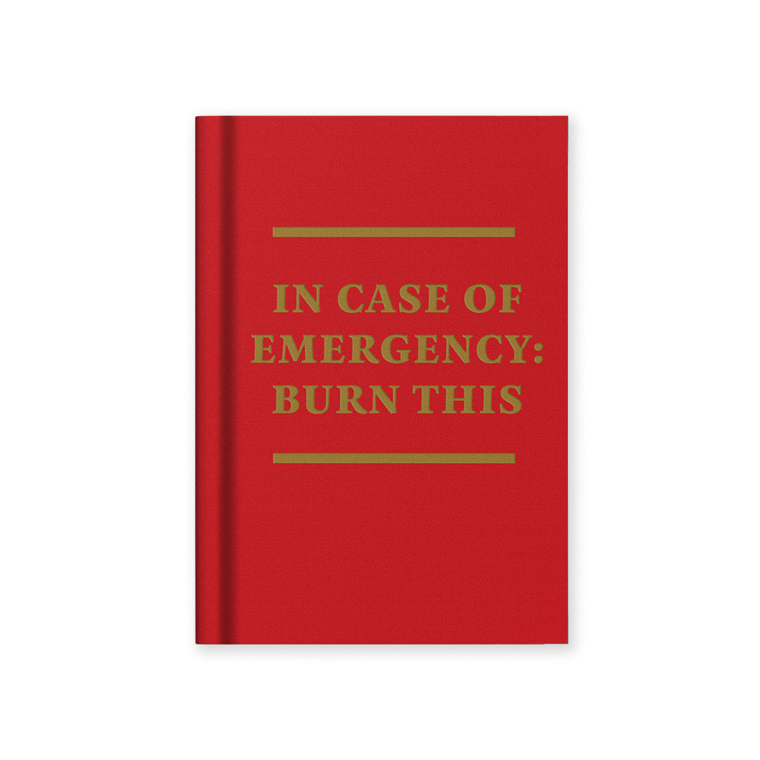 In Case of Emergency A7 Fabric Hardback Notebook
