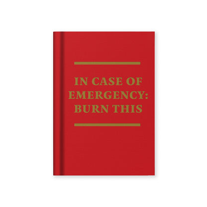 In Case of Emergency A7 Fabric Hardback Notebook