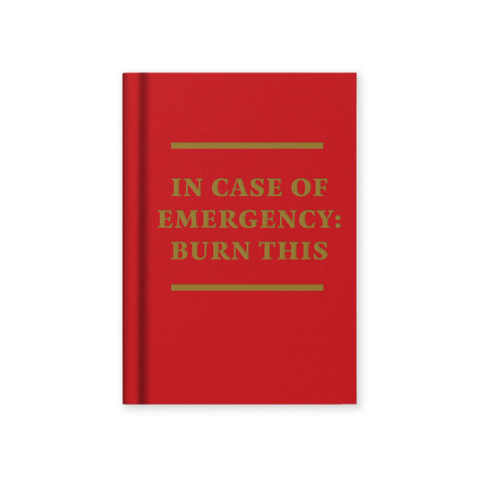 In Case of Emergency A7 Fabric Hardback Notebook