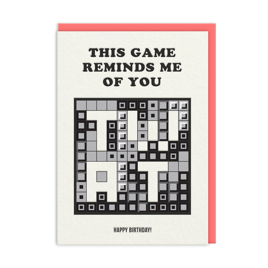 Reminds Me Of You Minesweeper Birthday Card