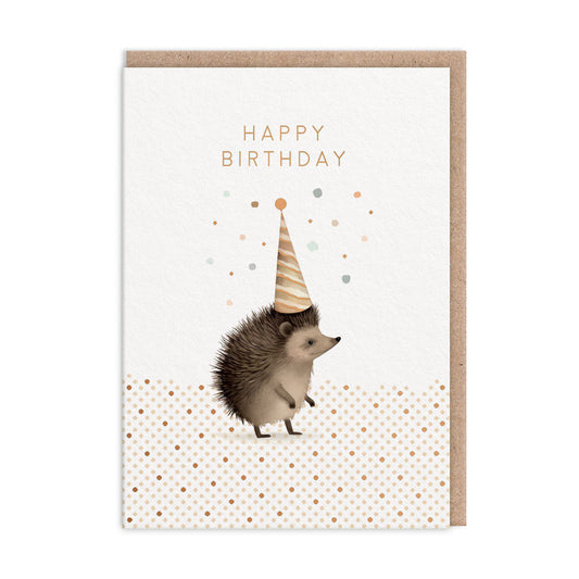 Hedgehog Happy Birthday Card