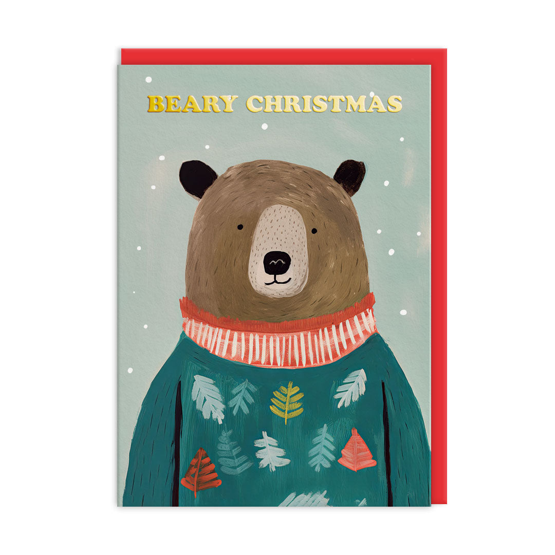 Pack of 9 Christmas Cards - Festive Bears