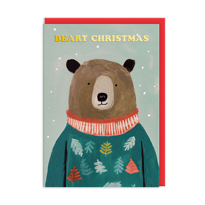 Pack of 9 Christmas Cards - Festive Bears