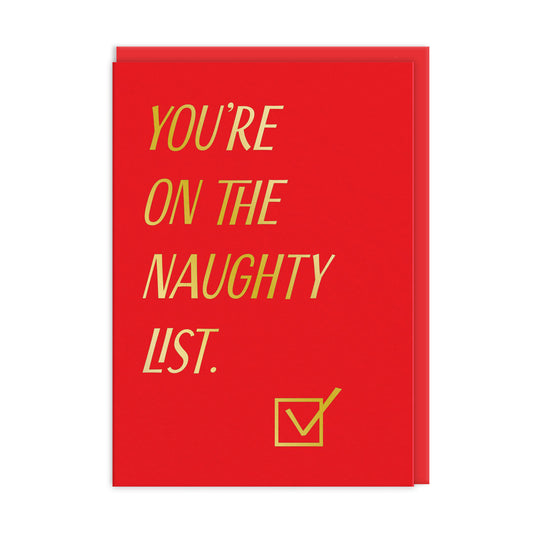 Naughty List Greeting Card