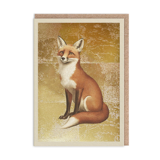Fox Foil Greeting Card