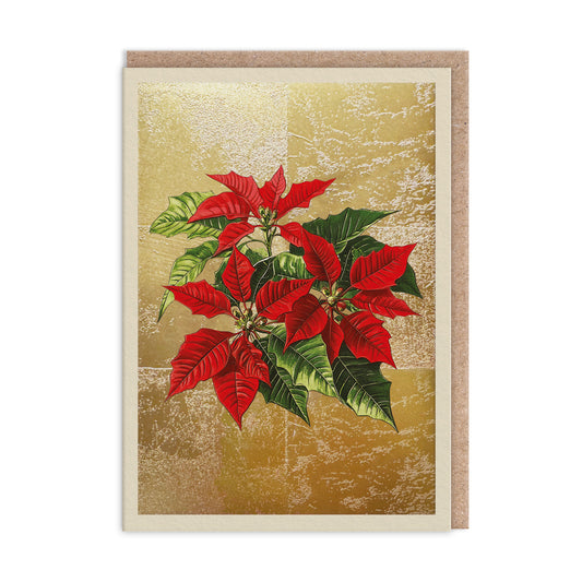 Poinsettia Greeting Card