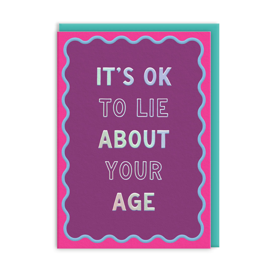 Ok to Lie Greeting Card