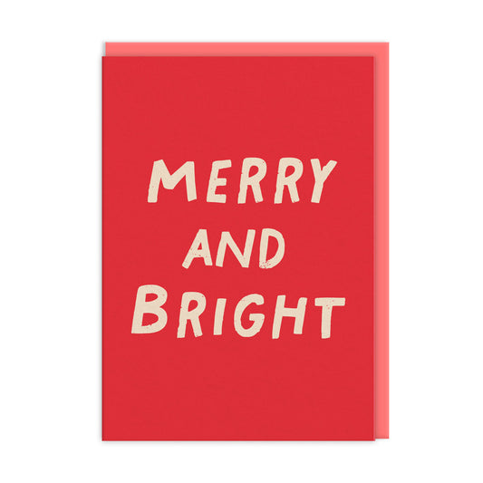 Merry And Bright Christmas Card