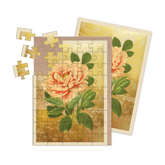 Tree Peony Jigsaw Greeting Card