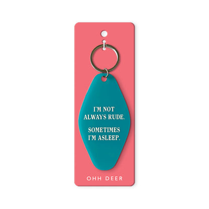 Sometimes I'm Asleep Keyring