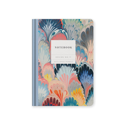 Design No.17 Scalloped Marble Hardback Notebook