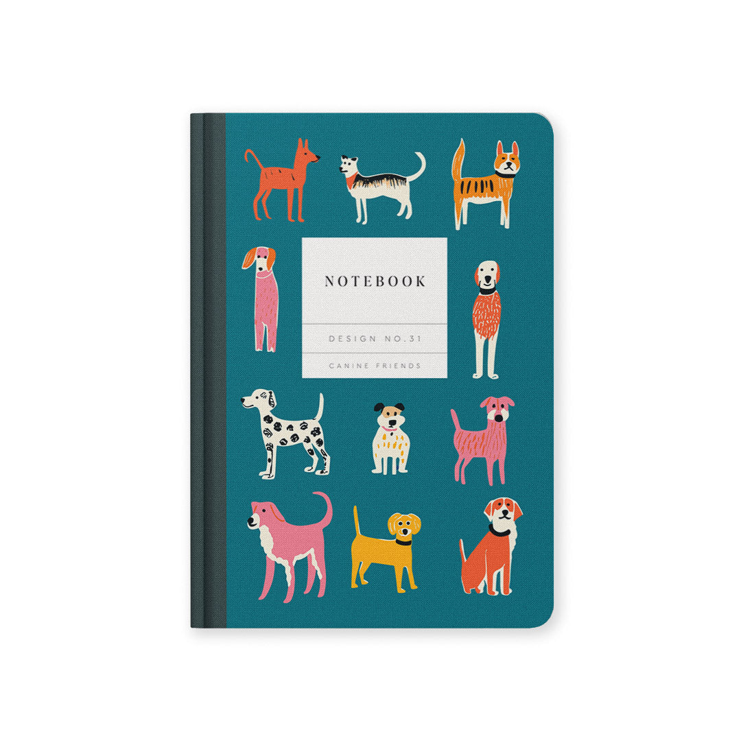 Design No.31 Canine Friends A5 Hardback Notebook