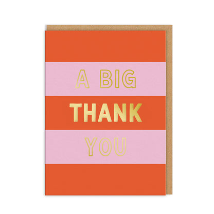 A Big Thank You Mini Greeting Card (Pack of 6)