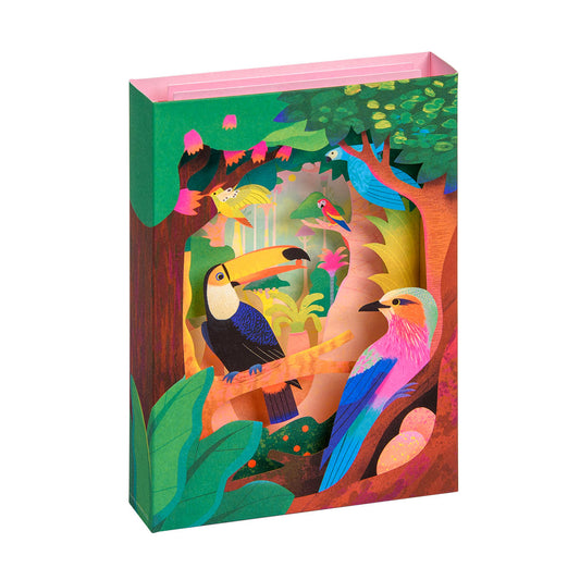 Birds Of The Amazon Pop Up Greeting Card