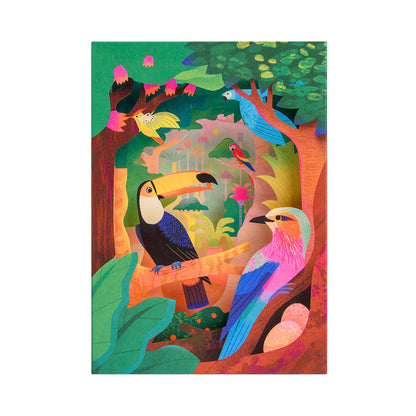 Birds Of The Amazon Pop Up Greeting Card