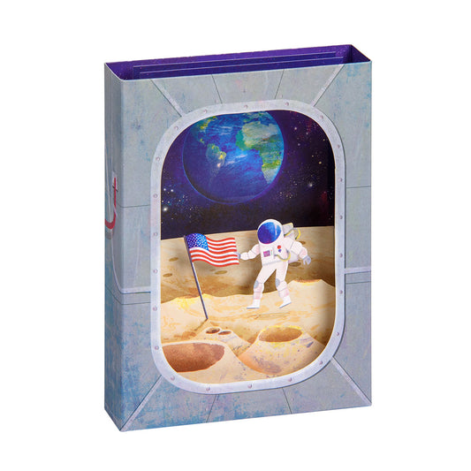 Moon Landing Greeting Card (3D)