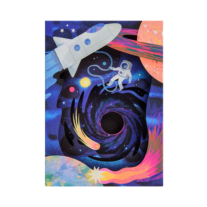 Astronaut Greeting Card (3D)