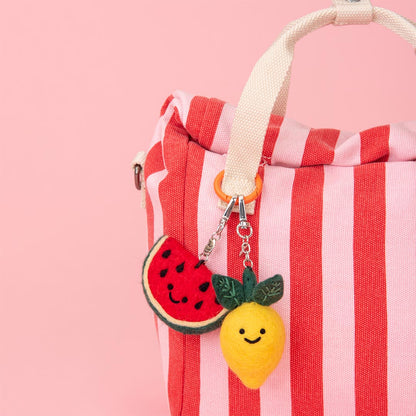 Lucy The Lemon Felt Keychain
