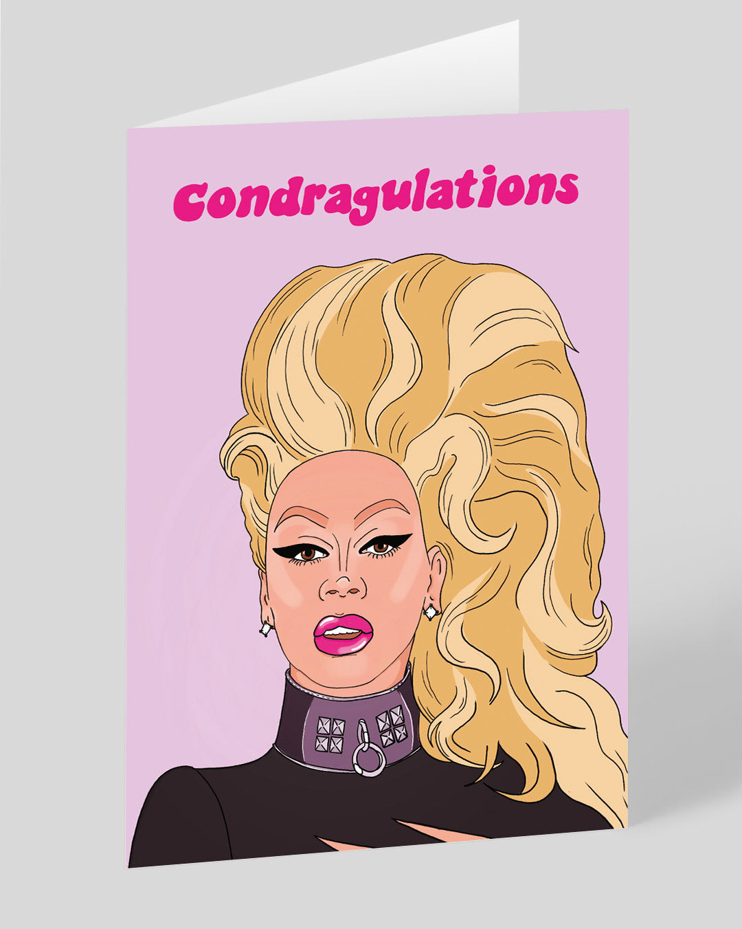 Con-dragulations Ru Paul Greeting Card