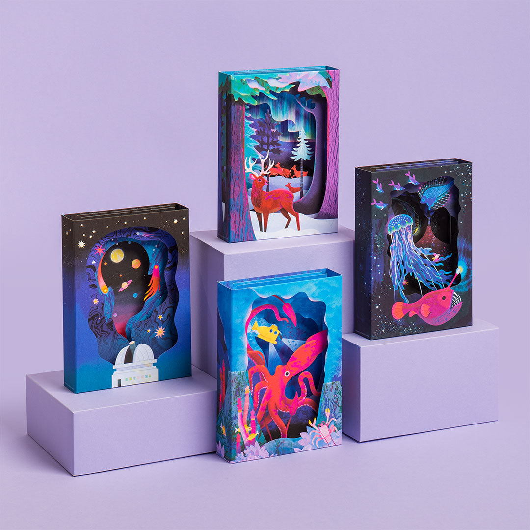 Northern Lights Greeting Card (3D)