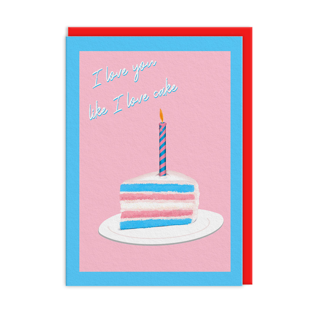 I Love Cake Greeting Card