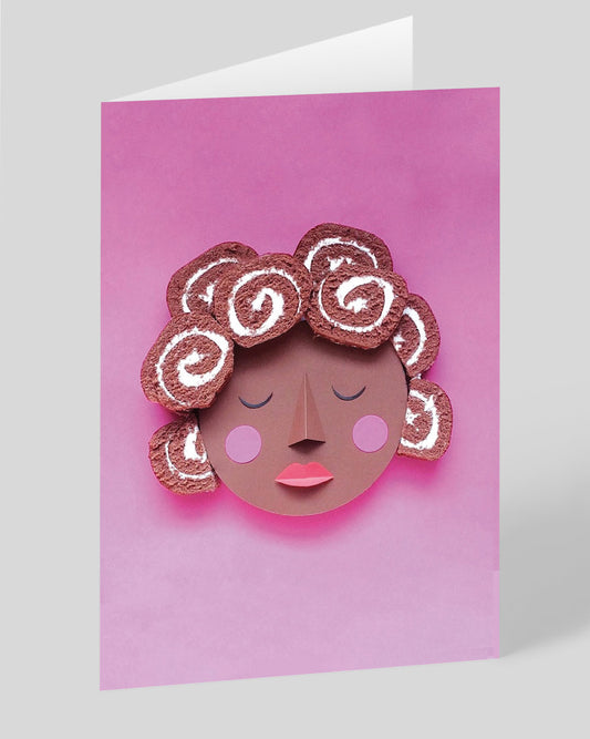 Personalised Swiss Roll Greeting Card