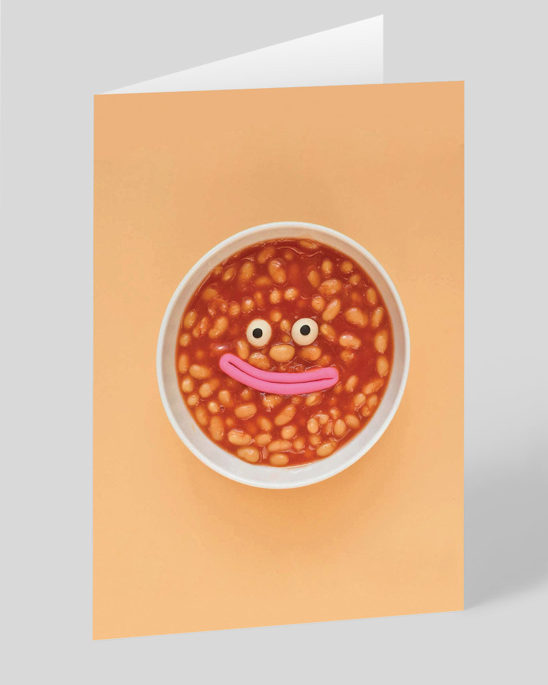 Personalised Beans Smiley Face Greeting Card