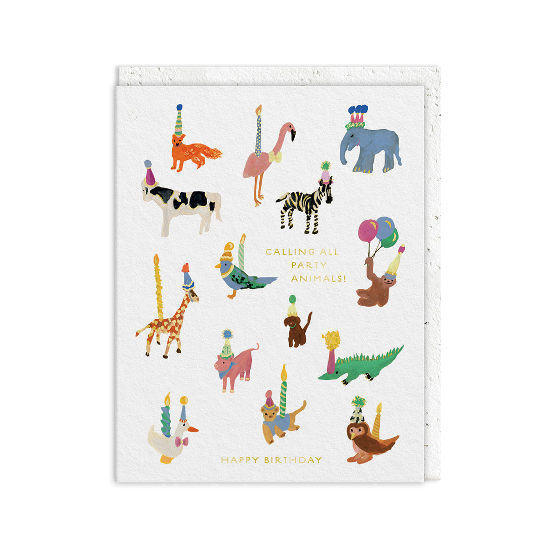Party Animals Greeting Card