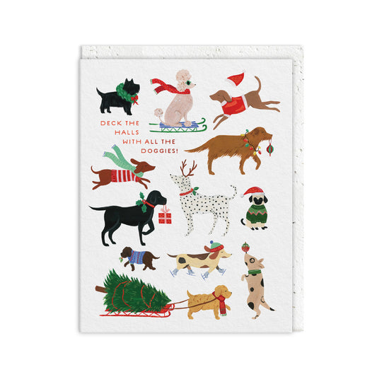 Deck The Halls Plantable Envelope Greeting Card