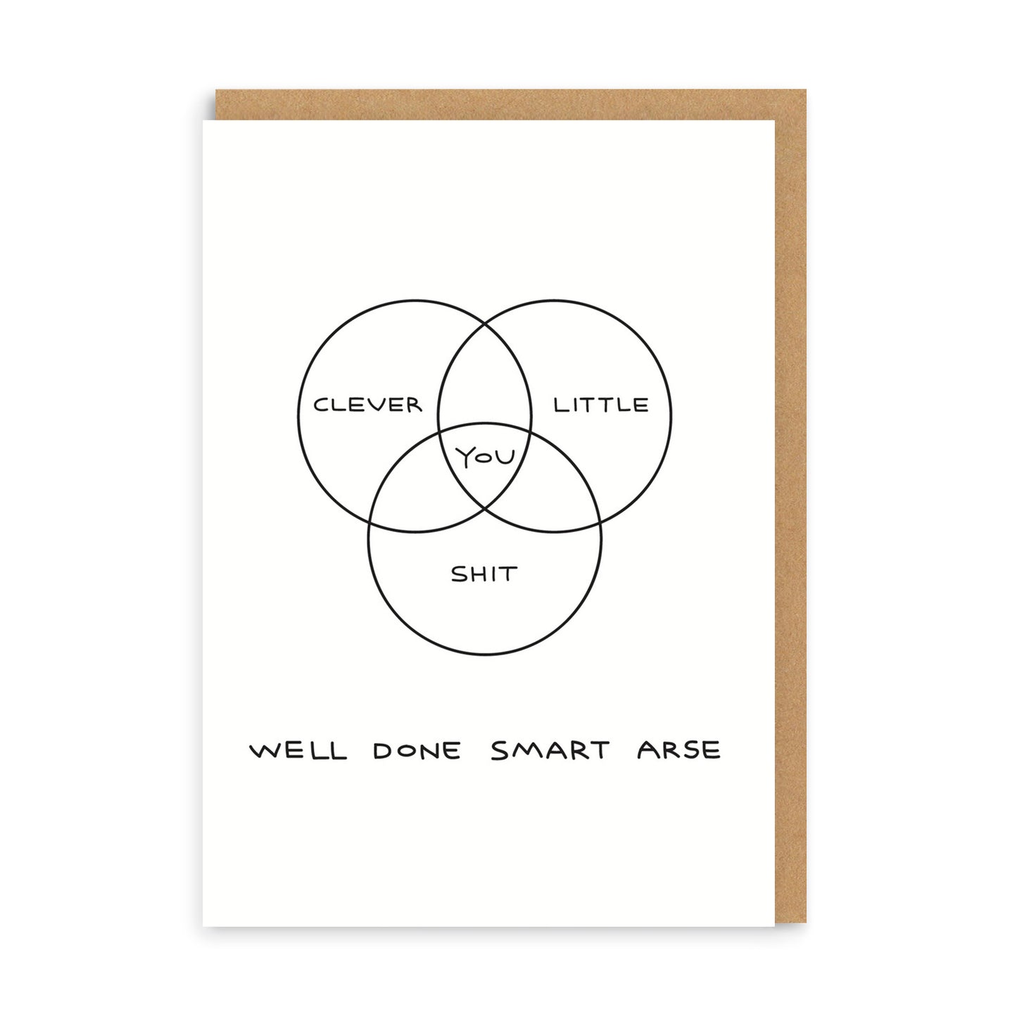 Clever Little Shit Greeting Card