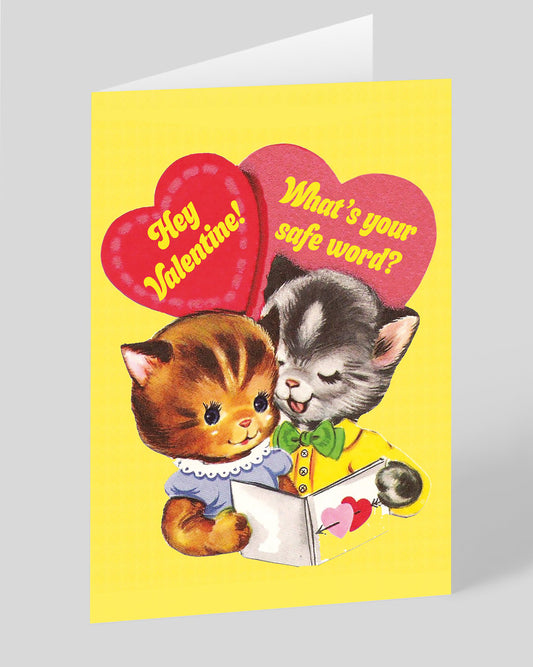 Personalised What's Your Safe Word Valentine's Day Card
