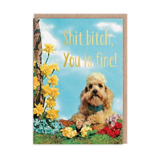 Bitch You Is Fine Greeting Card