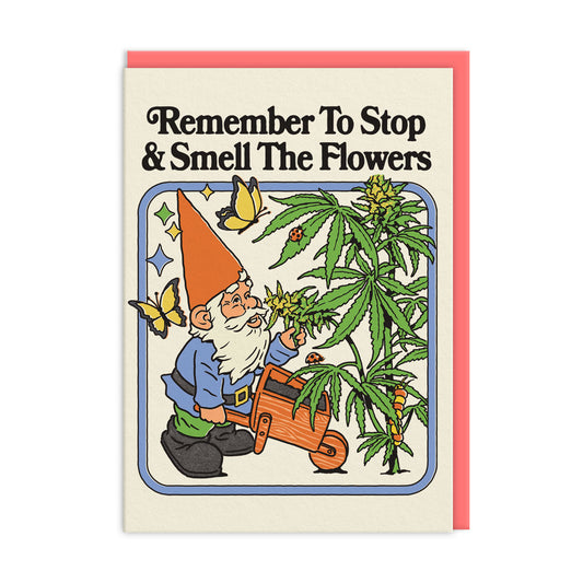 Smell The Flowers Greeting Card