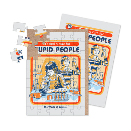 Cure For Stupid People Jigsaw Greeting Card
