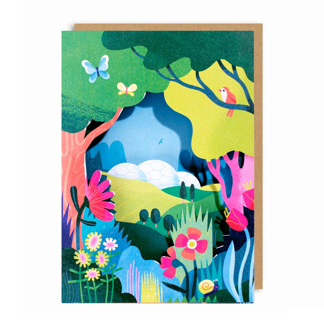 Papergang x Eden Project Stationery Box Biosphere Greeting Card
