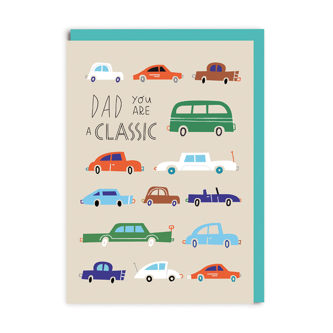 Dad Classic Car Greeting Card